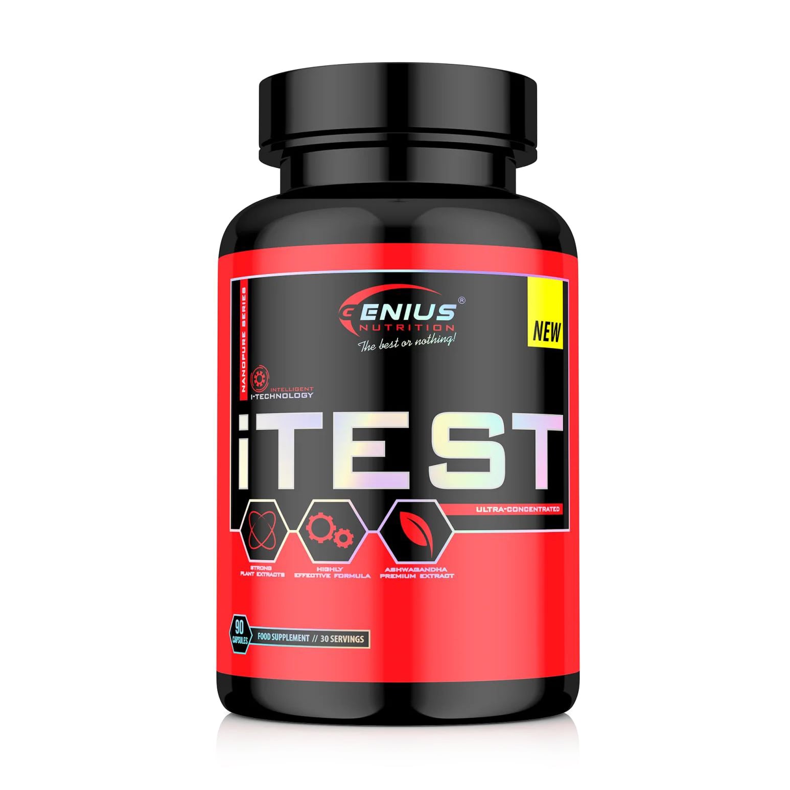 Бустер тестостерону Genius Nutrition iTest, 90 капсул
