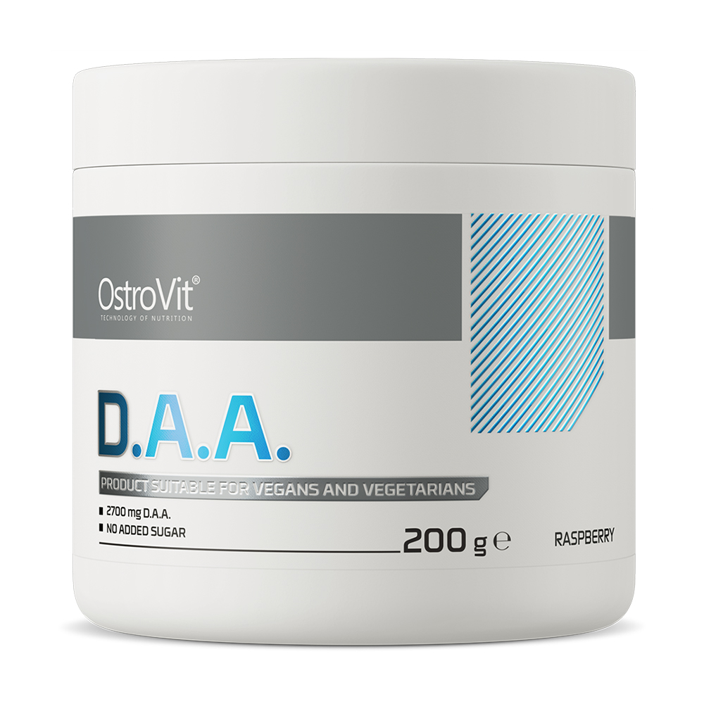 Бустер тестостерону OstroVit D.A.A. зі смаком малини, 200 г